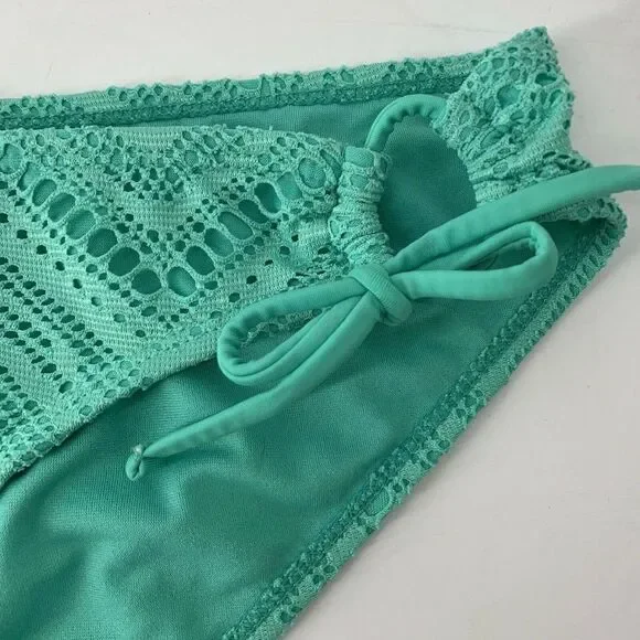 OP Seafoam Green Bikini Bottom Side Tie Large - Picture 5 of 6